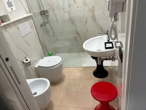 Bagno privato della Camera Rosse Rosse